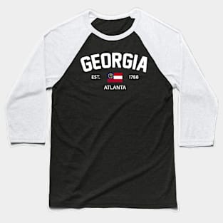 Georgia Collegiate Preppy Baseball T-Shirt